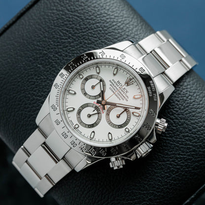 ROLEX DAYTONA "WHITE DIAL" REF: 116520 (2010)