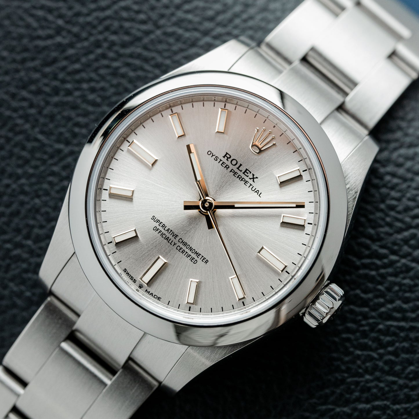 ROLEX OYSTER PERPETUAL 31 SILVER DIAL REF: 277200