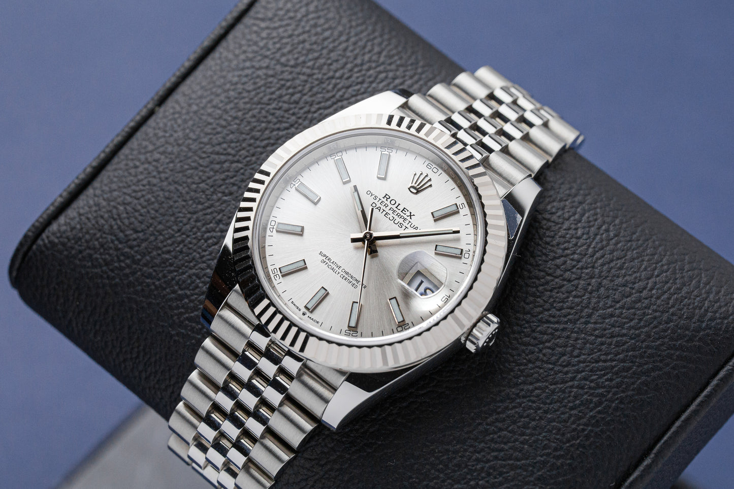 ROLEX DATEJUST 41 SILVER DIAL REF: 126334