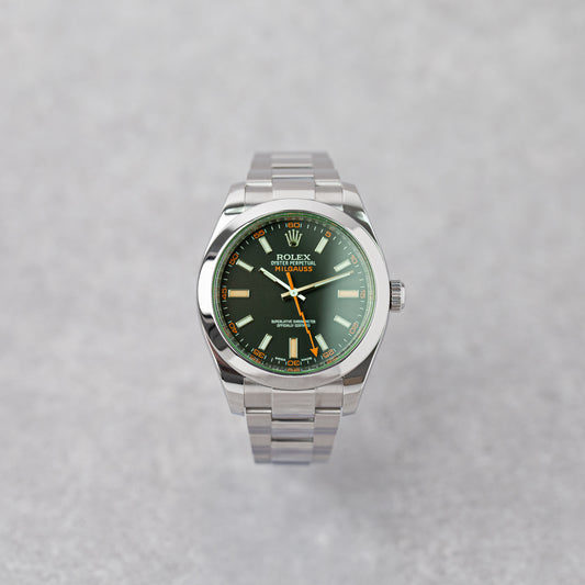 ROLEX MILGAUSS BLACK DIAL REF: 116400GV