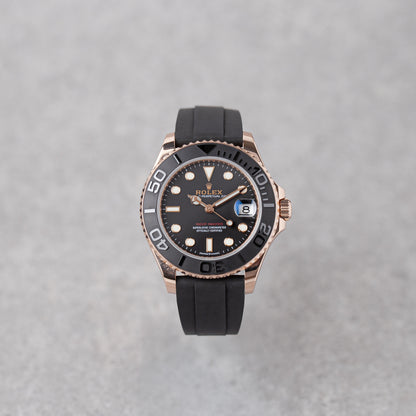 ROLEX YACHT-MASTER 37 OURO EVEROSE REF: 268655