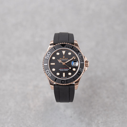 ROLEX YACHT-MASTER 37 EVEROSE GOLD REF: 268655