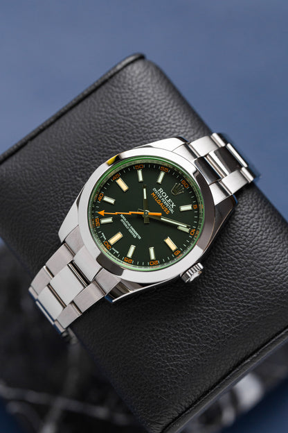 ROLEX MILGAUSS BLACK DIAL REF: 116400GV