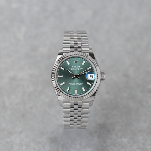 ROLEX DATEJUST 31 GREEN REF: 278274