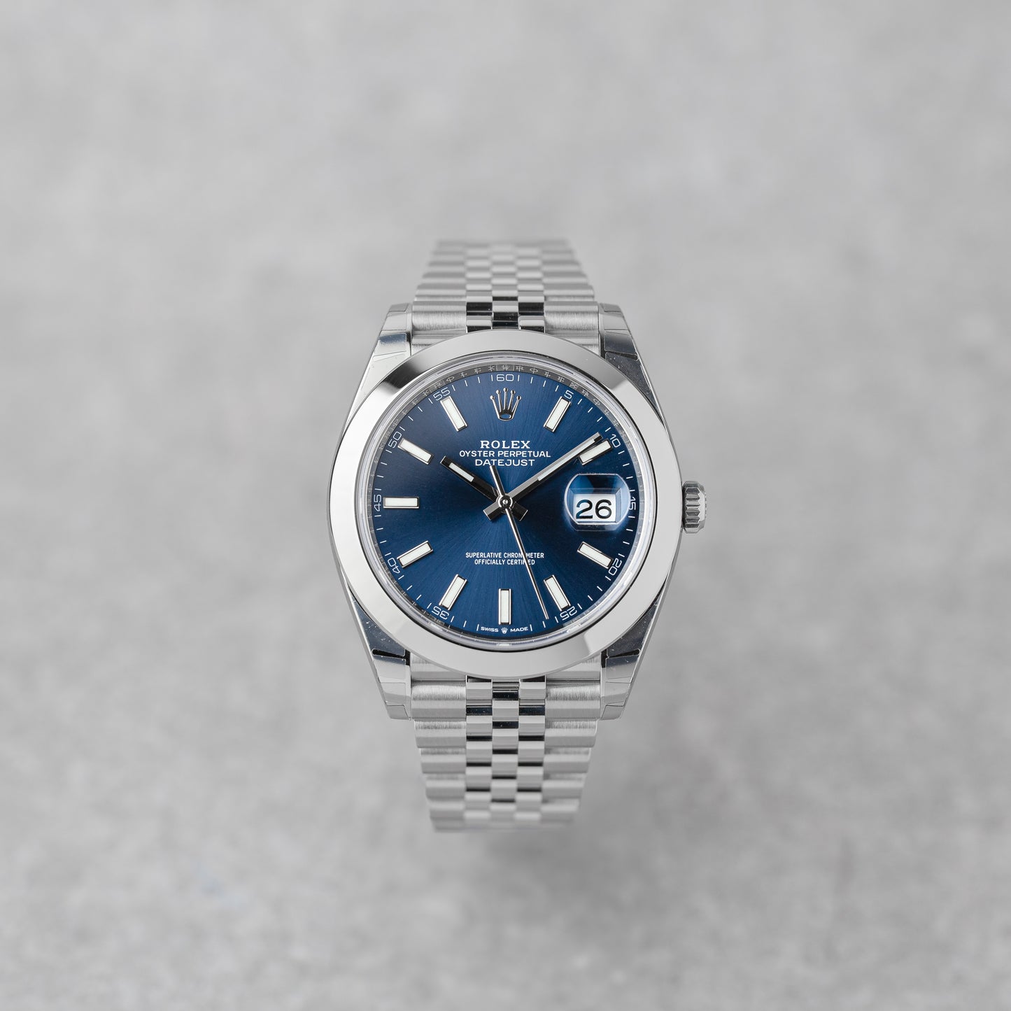 ROLEX DATEJUST 41 BLUE DIAL REF: 126300