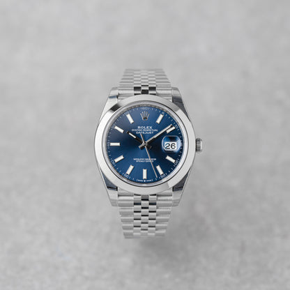 ROLEX DATEJUST 41 BLUE DIAL REF: 126300