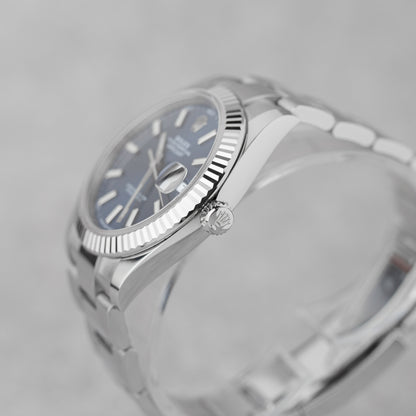 ROLEX DATEJUST 41 BLUE DIAL REF: 126334