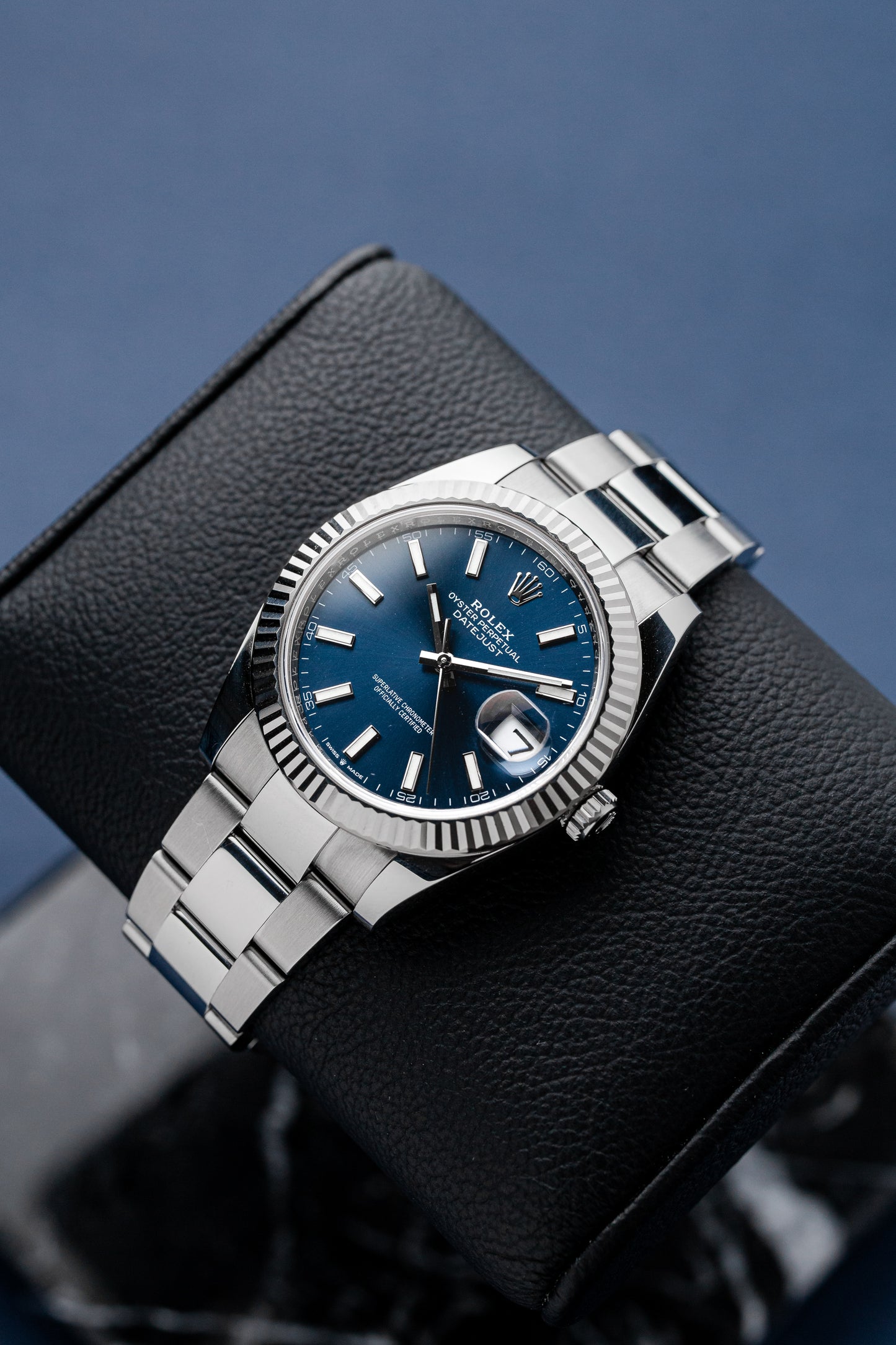 ROLEX DATEJUST 41 BLUE DIAL REF: 126334