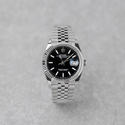 ROLEX DATEJUST 36 BLACK REF: 126234