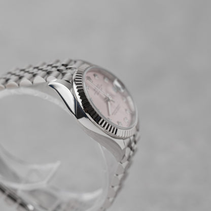 ROLEX DATEJUST 31 PINK DIAMOND REF: 278274