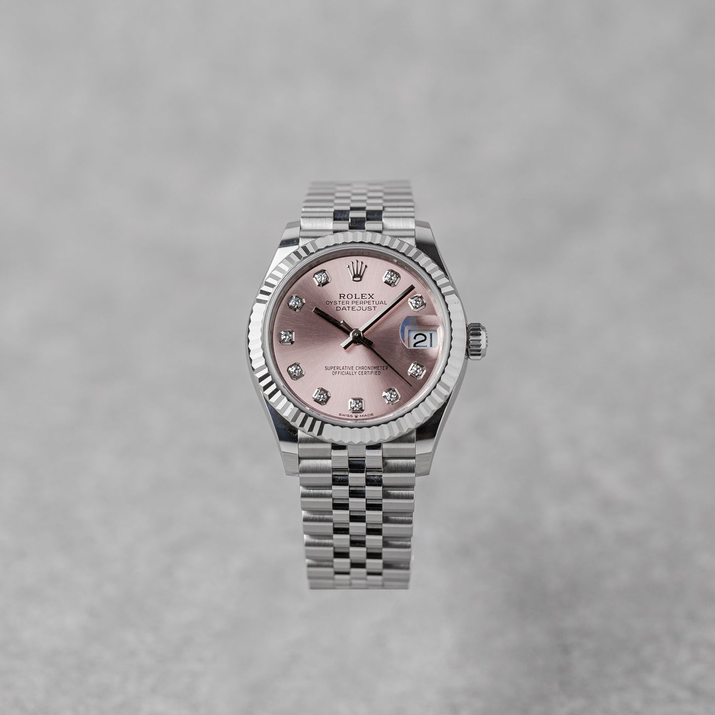 ROLEX DATEJUST 31 PINK DIAMOND REF: 278274