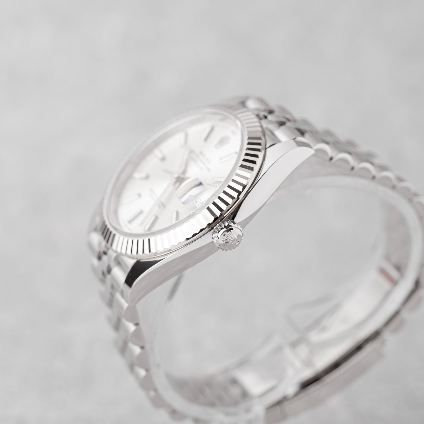 ROLEX DATEJUST 41 SILVER DIAL REF: 126334