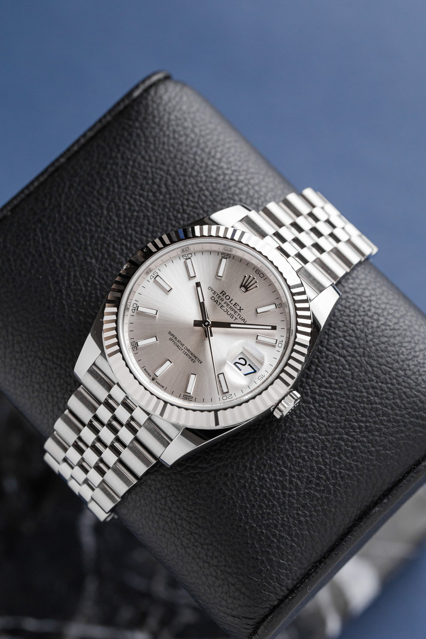 ROLEX DATEJUST 41 SILVER DIAL REF: 126334