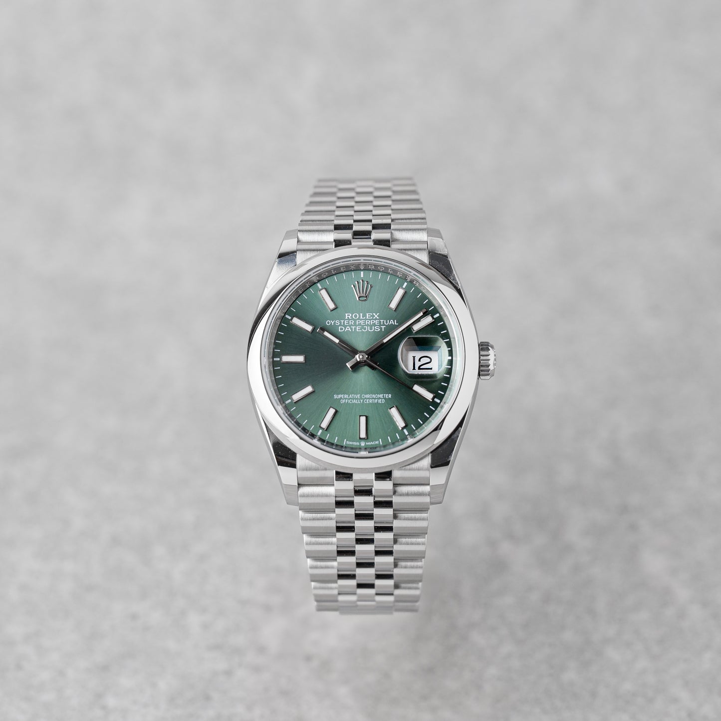 ROLEX DATEJUST 36 GREEN REF: 126200