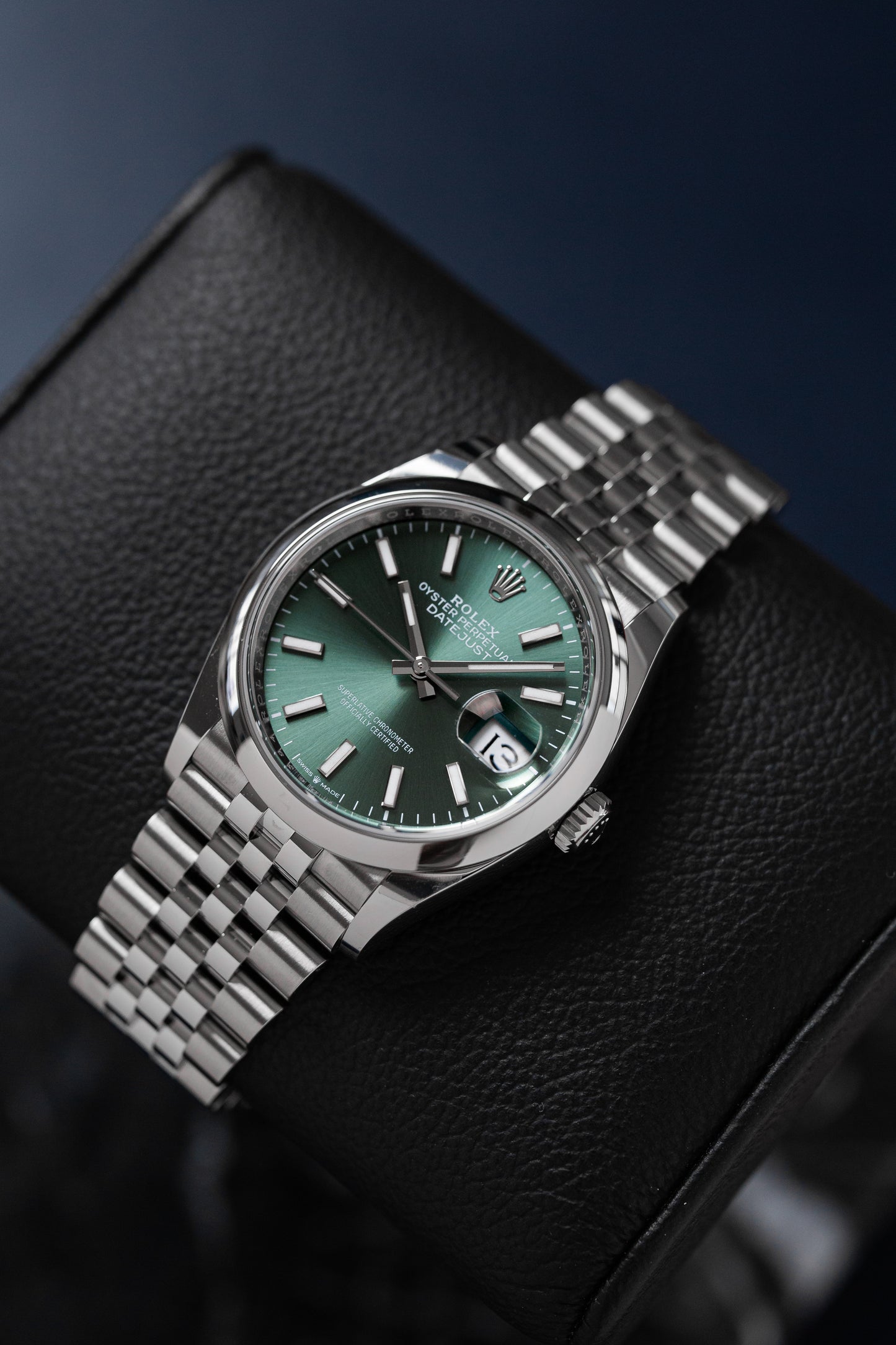 ROLEX DATEJUST 36 GREEN REF: 126200