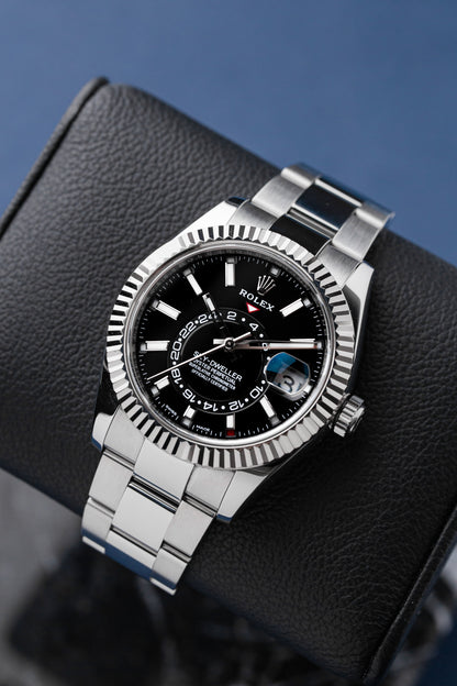 ROLEX SKY-DWELLER BLACK DIAL REF: 326934