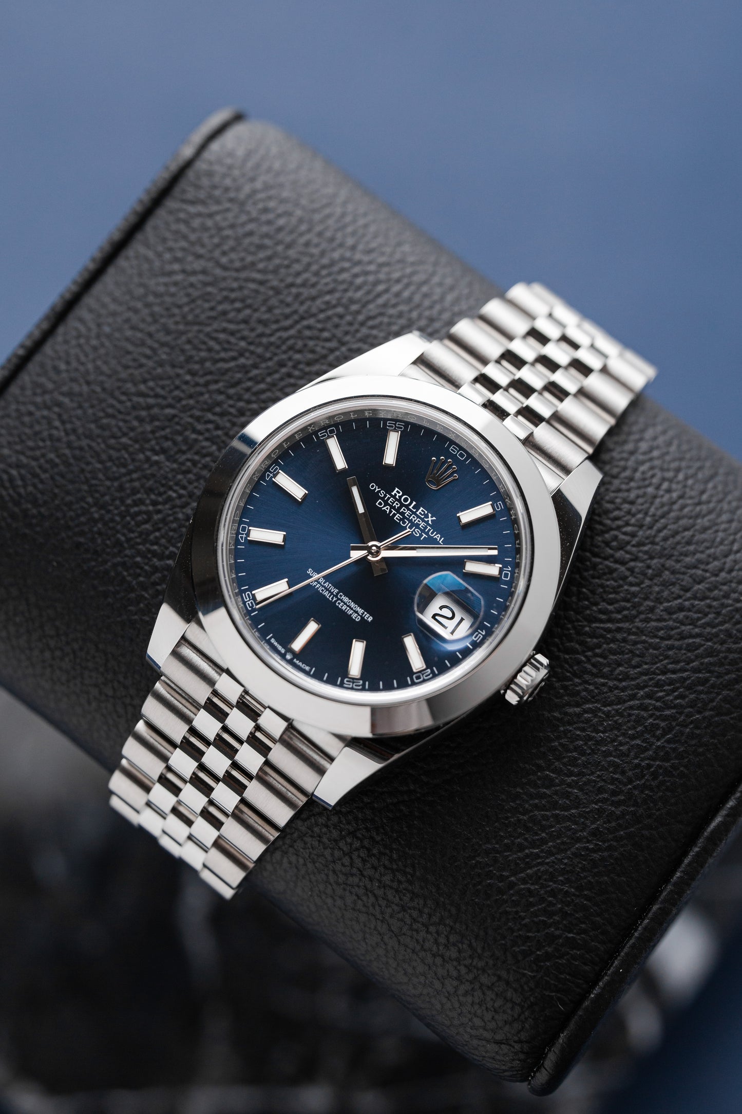 ROLEX DATEJUST 41 DIAL AZUL REF: 126300