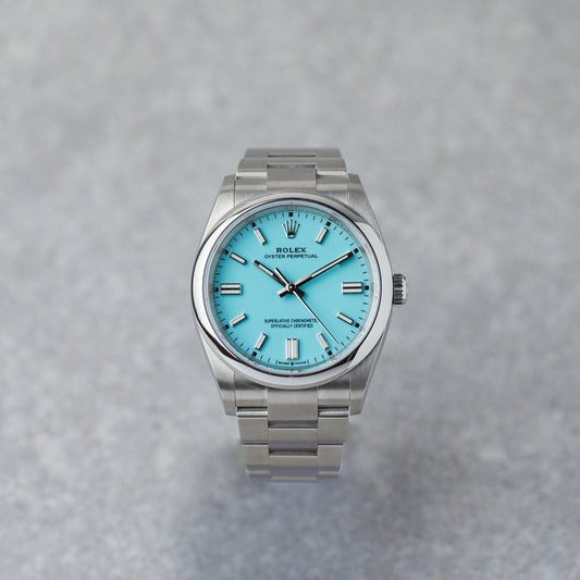 ROLEX OYSTER TIFFANY 36 ref:126000