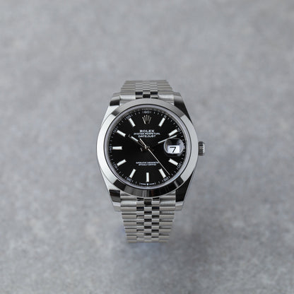 ROLEX DATEJUST 41 BLACK REF: 126300