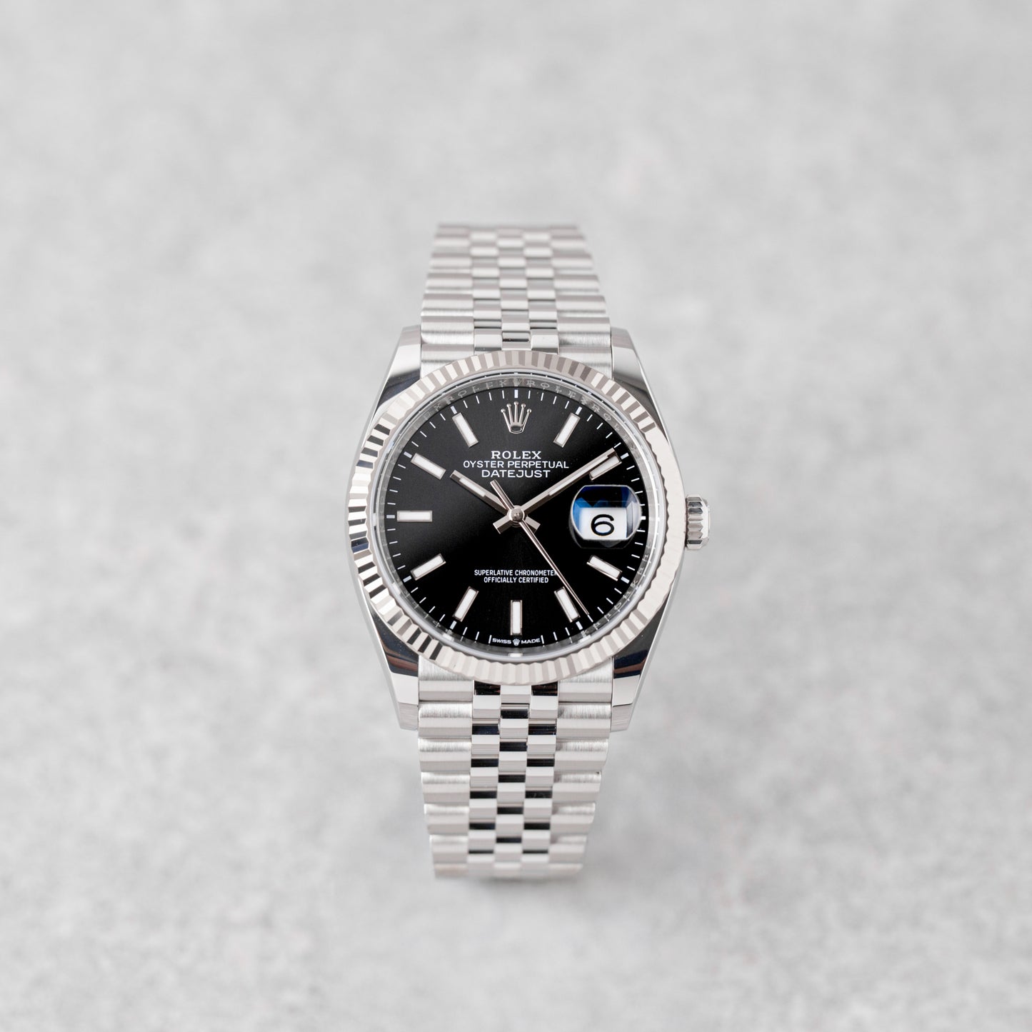 ROLEX DATEJUST 36 BLACK JUBILEE REF: 126234