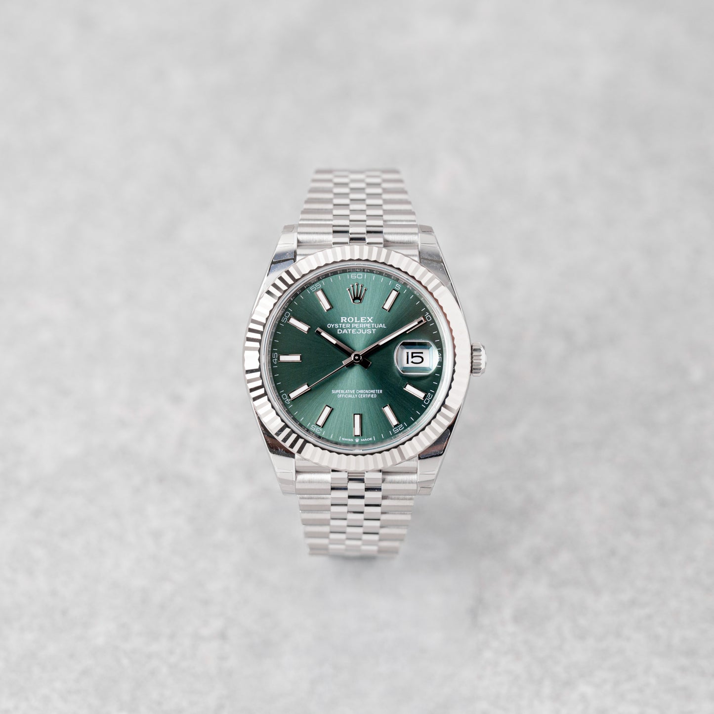 ROLEX DATEJUST 41 GREEN DIAL REF: 126334