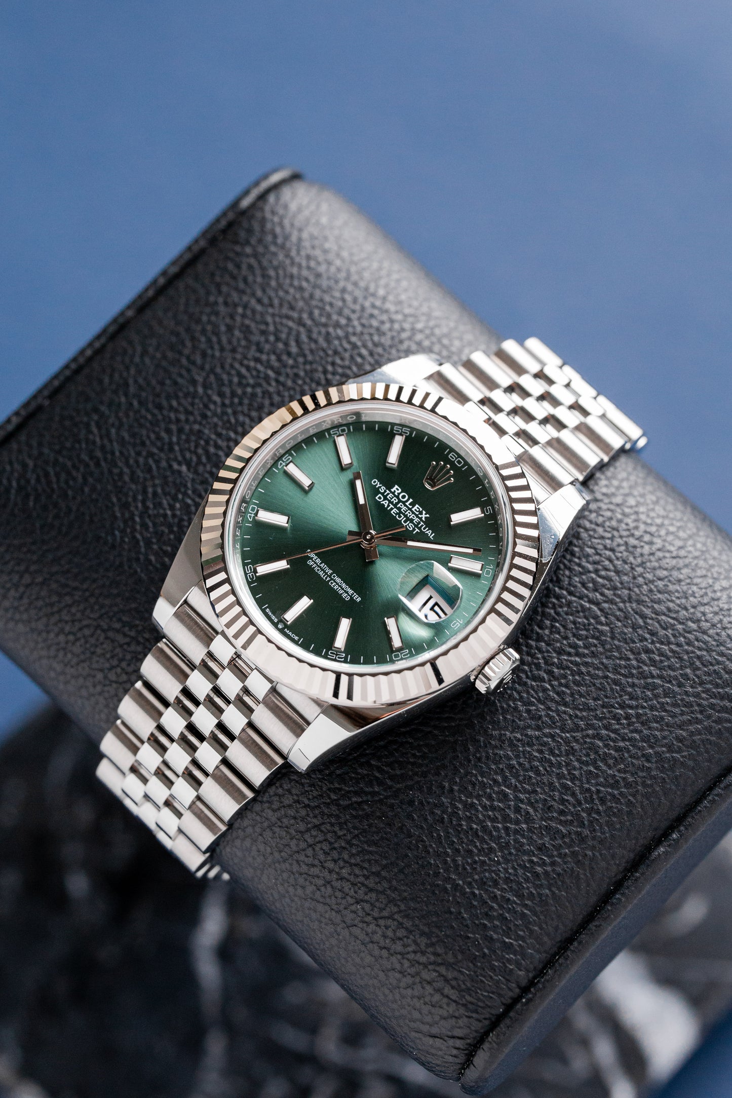 ROLEX DATEJUST 41 GREEN DIAL REF: 126334