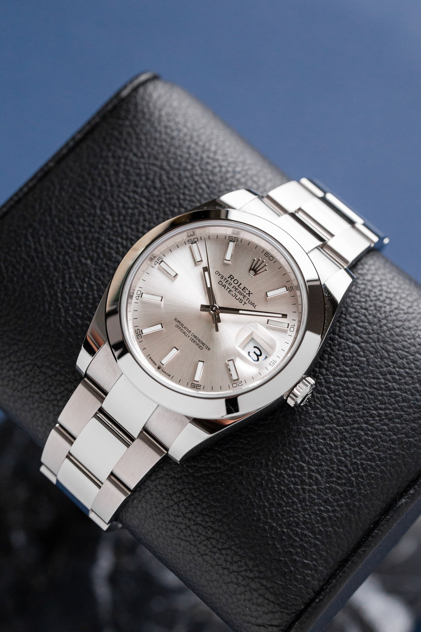 ROLEX DATEJUST 41 SILVER DIAL REF: 126300