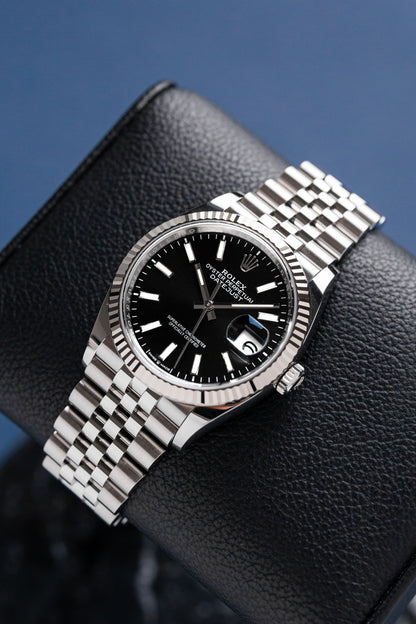 ROLEX DATEJUST 36 BLACK JUBILEE REF: 126234