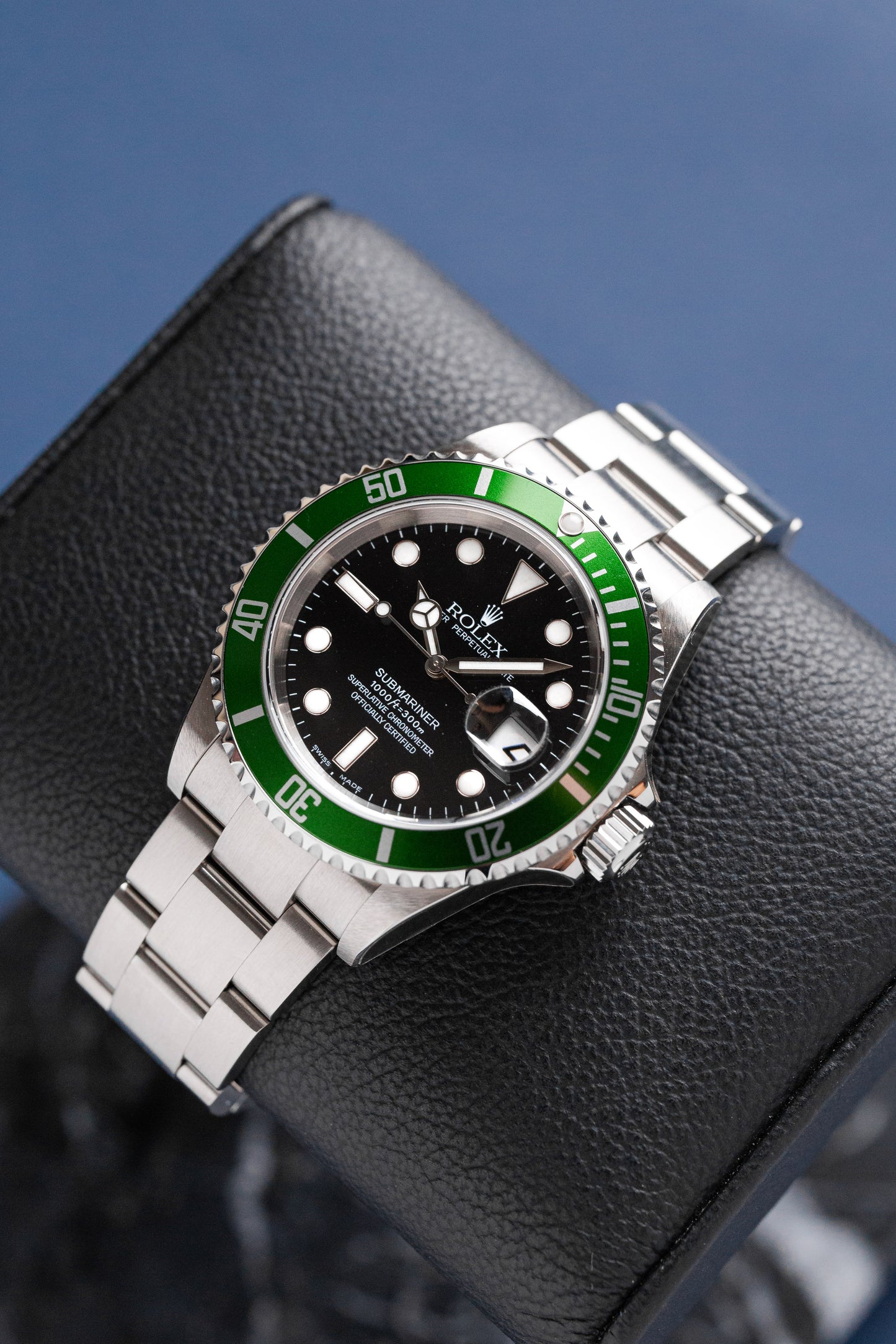 ROLEX SUBMARINER "KERMIT' REF: 16610LV (NOS)