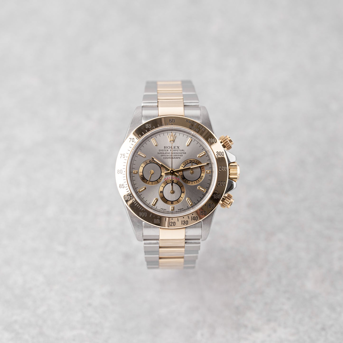 ROLEX DAYTONA STEEL/GOLD 'SILVER DIAL' REF: 16523