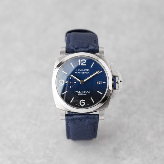 PANERAI LUMINOR MARINA ESTEEL BLU PROFONDO REF: PAM01157