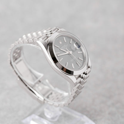 ROLEX DATEJUST 41 RHODIUM DIAL REF: 126300