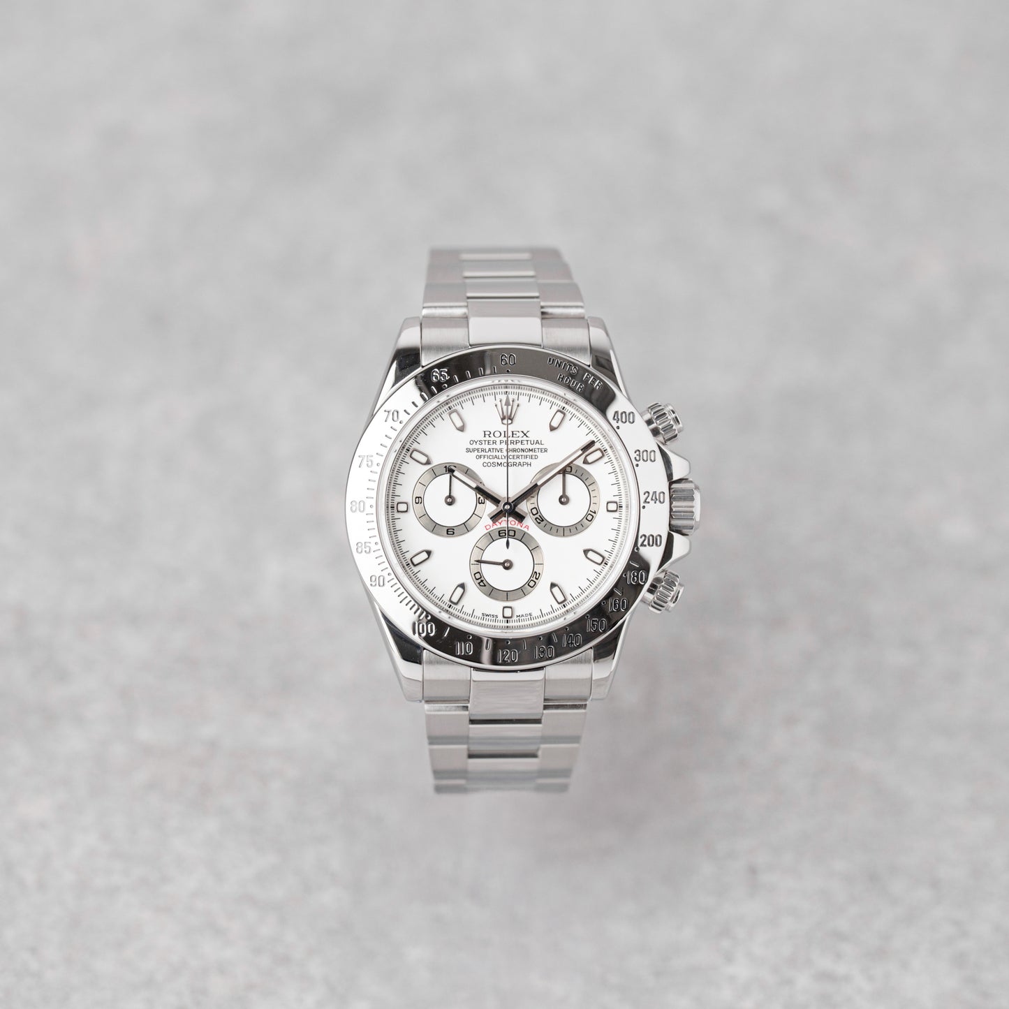 ROLEX DAYTONA "WHITE DIAL" REF: 116520 (2010)