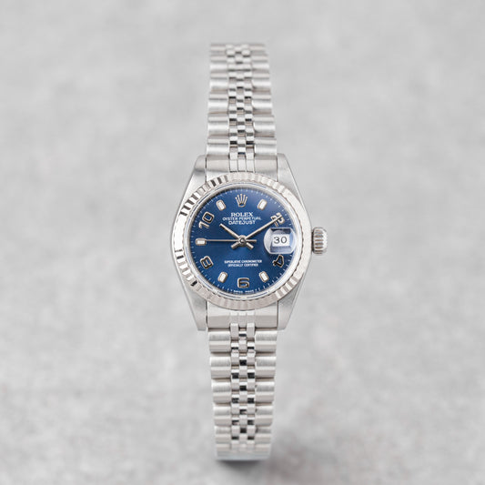 ROLEX LADY-DATEJUST 26 BLUE DIAL (RARE) REF: 69174