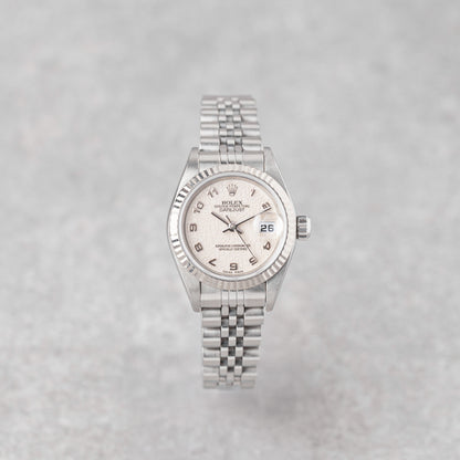 ROLEX LADY-DATEJUST 26 WHITE COMPUTER DIAL REF: 79174