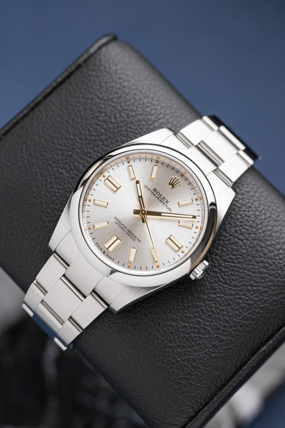 ROLEX OYSTER PERPETUAL 41 SILVER REF: 124300