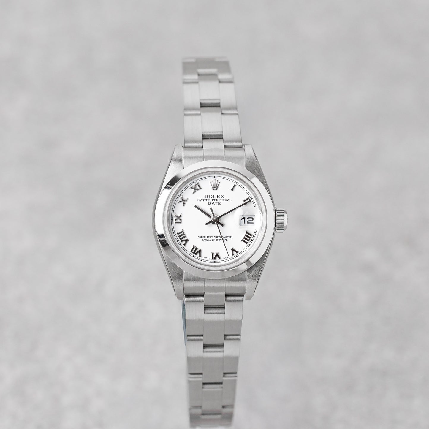 ROLEX LADY-DATEJUST 26 WHITE ROMAN DIAL REF: 79160