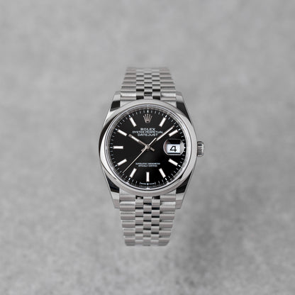 ROLEX DATEJUST 36 BLACK REF: 126200