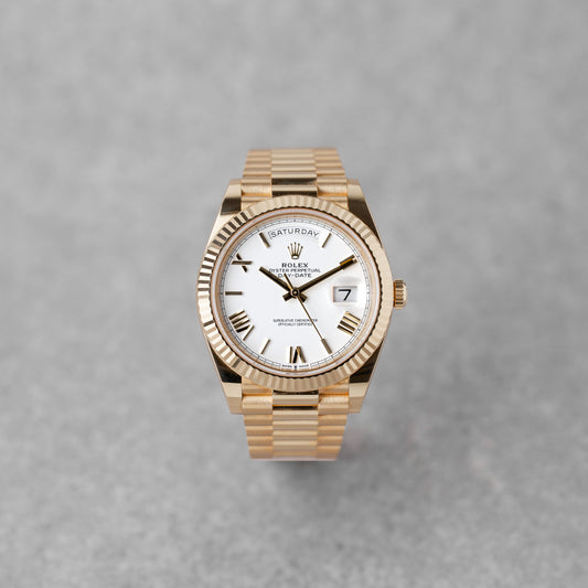 ROLEX DAY-DATE 40 PRESIDENT "WHITE DIAL" REF: 228238